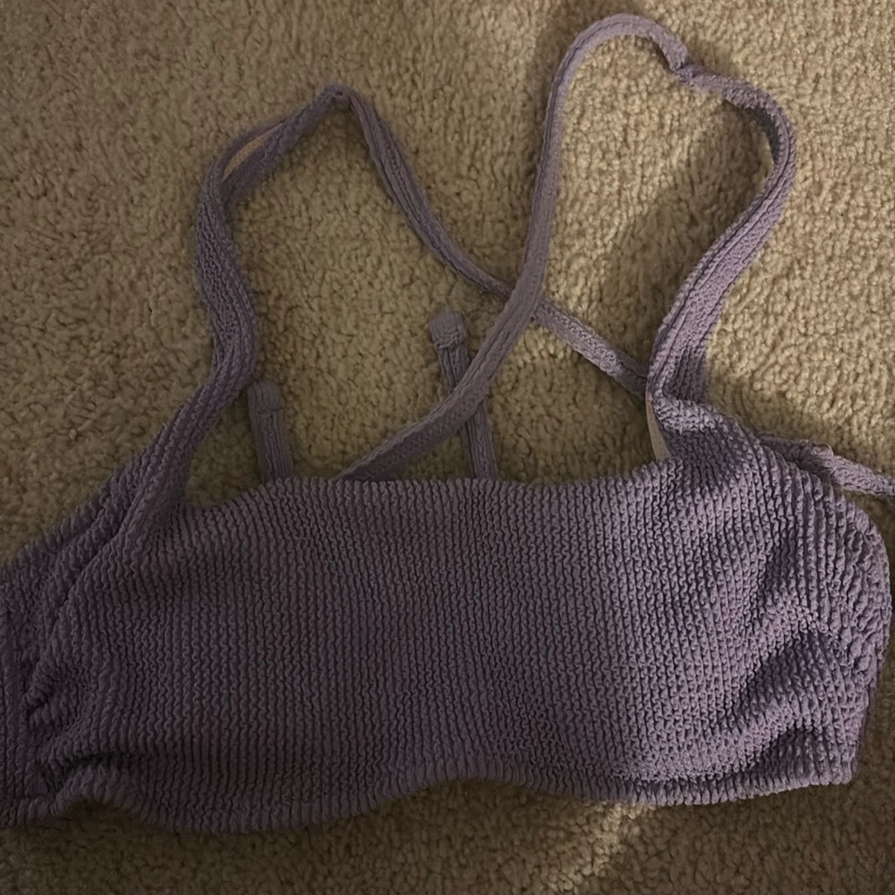 purple bikini top